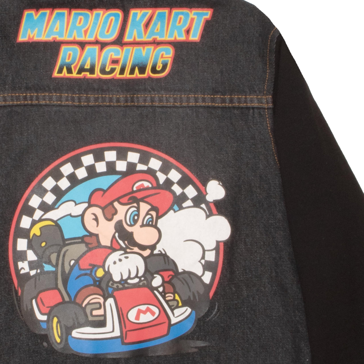 Nintendo Super Mario Bros Boys' Casual Fashion Hoodie, Video Game Character-Inspired Hooded Denim Jacket For Kids