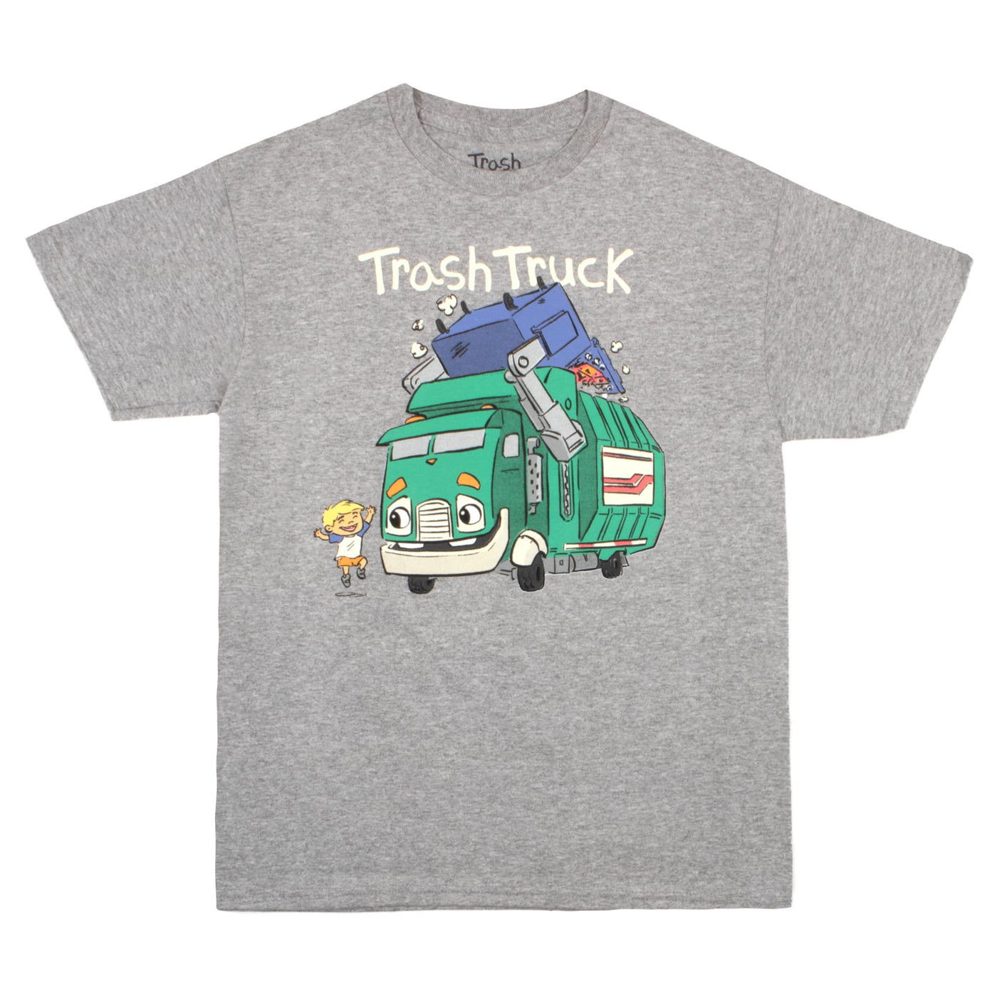 Isaac Morris Limited Trash Truck Characters Boys 2-Pack Short Sleeve T-Shirt Bundle Set for Kids