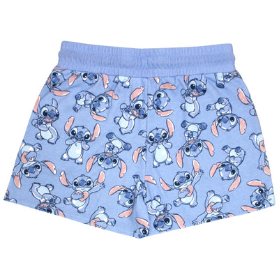 Disney Lilo and Stitch Womens Casual Drawstring Shorts, Lilo & Stitch Comfortable Shorts for Women