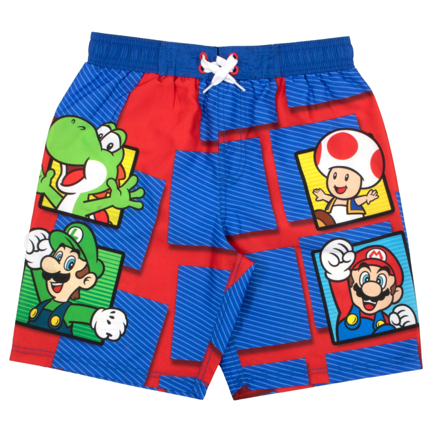 Nintendo Super Mario Bros Boys Swim Wear Rash Guard Set Super Mario 2 Piece Set Boys Swimsuit Boys Rash Guard Boy Swim Trunks