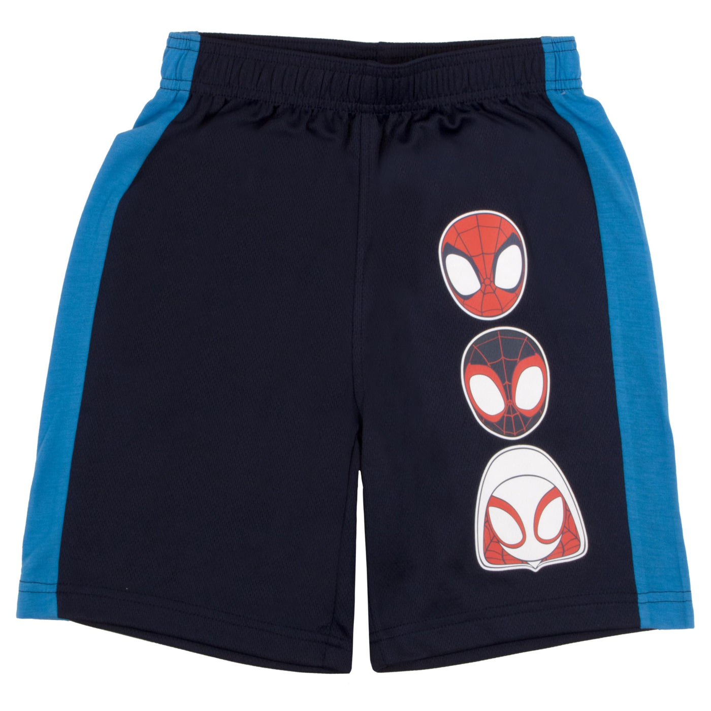 Marvel Spidey and His Amazing Friends 3 Piece Boys Short Set Spider-Man Shirt Tank Top and Shorts Set Spiderman 3 Pack