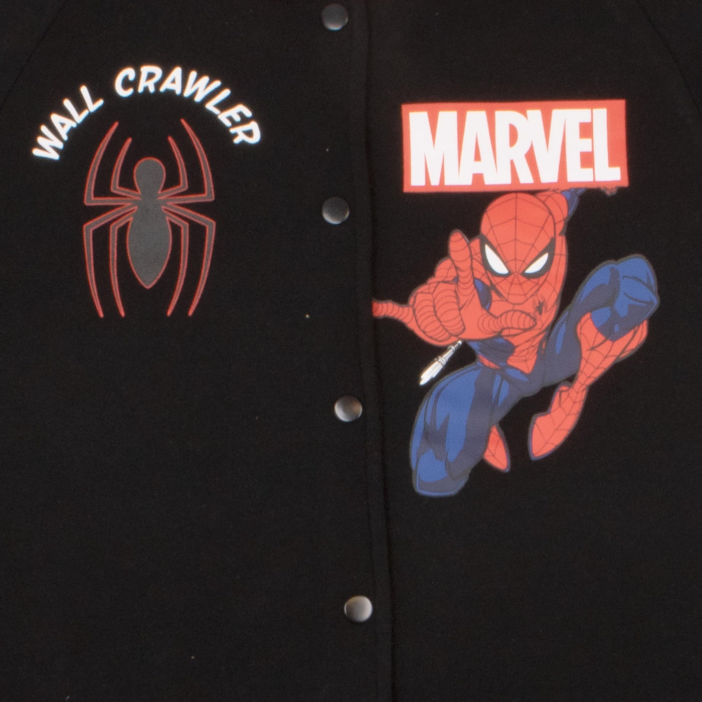 Marvel Spider-Man Varsity Jackets for Women Spiderman Graphic Print Lightweight Varsity Jacket Casual Fashion Coats