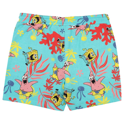 Nickelodeon SpongeBob SquarePants Mens Drawstring Casual Shorts, SpongeBob Shorts for Men
