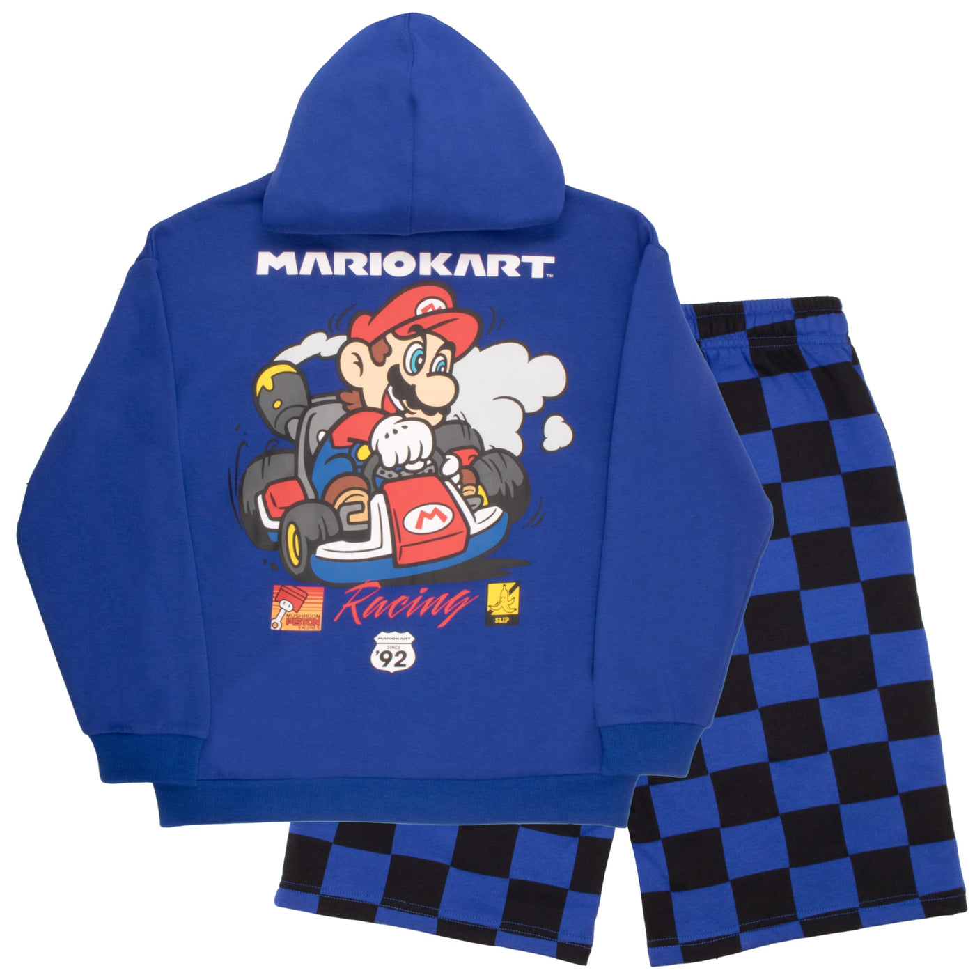 Nintendo Boys Hoodie and Short Set Graphic Hoodie and Shorts 2 Piece Set for Big Kids Fashion Clothing Set