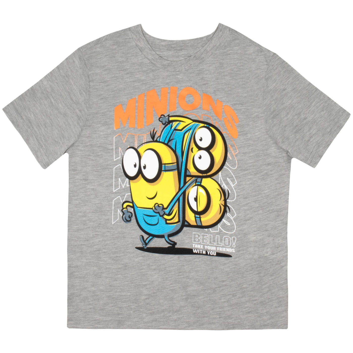 Minions Despicable Me Take Your Friends with You Boys 2-Pack Short Sleeve T-Shirt Bundle Set for Kids