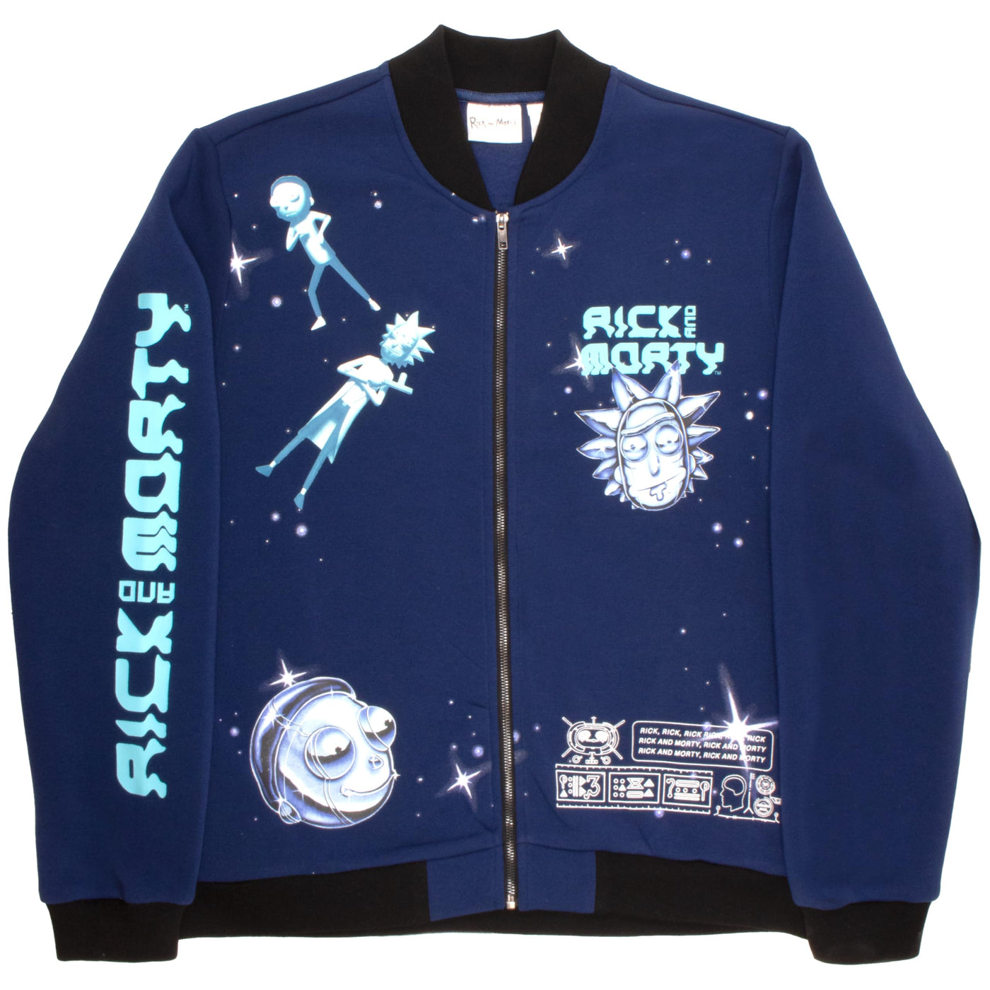 RICK AND MORTY Varsity Jackets for Men Graphic Print Lightweight Varsity Jackets Casual Fashion Coats