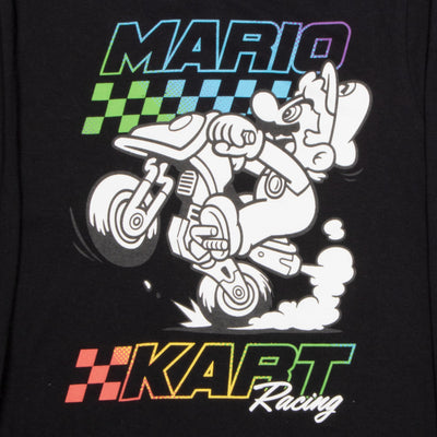 Nintendo Super Mario Kart Race Boys Long Sleeve T-Shirt, 3-Pack Bundle Set for Kids and Toddlers