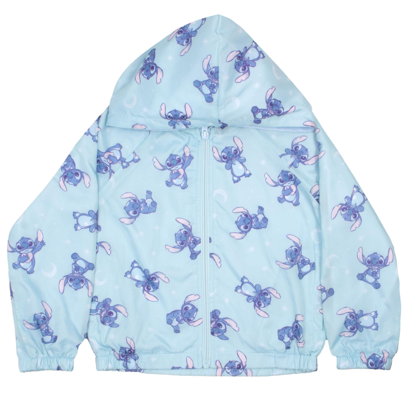 Disney Princess, Lilo and Stitch Windbreaker Jacket Kids Rain Jacket for Big and Little Kids Lightweight Girls Rain Jacket