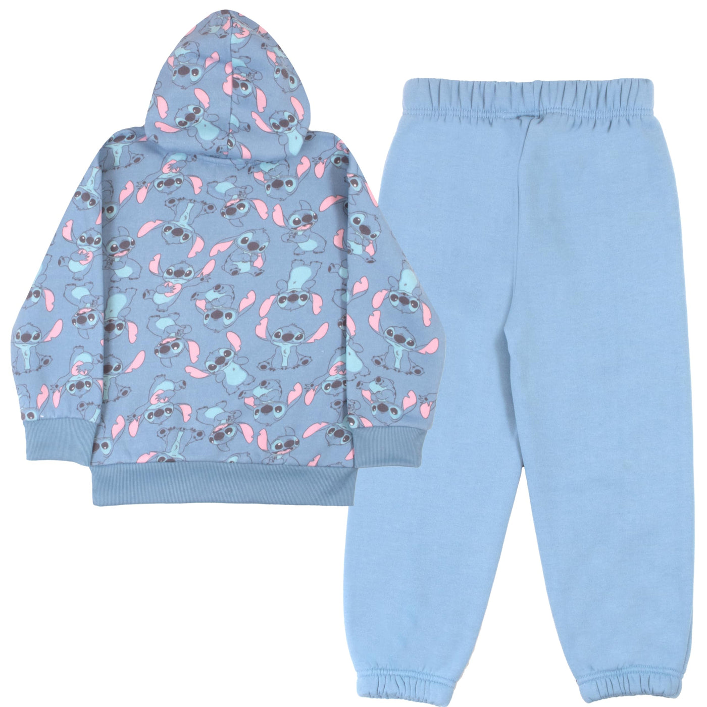 Disney Lilo and Stitch Minnie Mouse Girls Matching Sets Pullover Hoodie and Jogger Set 2 Piece Bundle Outfit