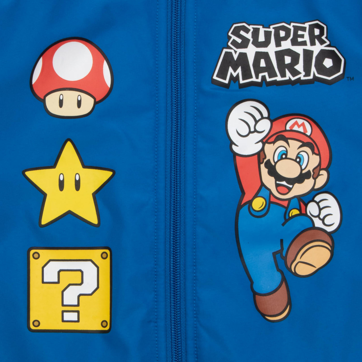 Nintendo Super Mario Bros Boys Bomber Jacket, Zip-Up Varsity Jacket for Kids and Toddlers