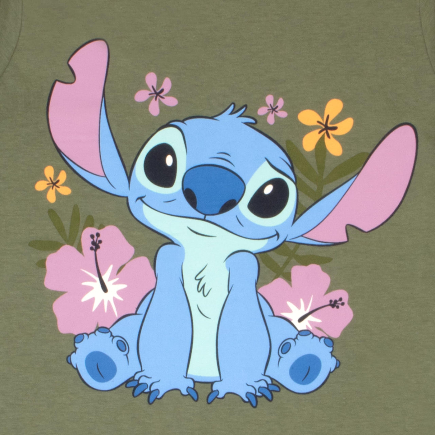 Disney Lilo and Stitch Girls Graphic Tees Long Sleeve T Shirts Classic Lilo & Stitch Print T Shirt 2 Pack Girls Tops