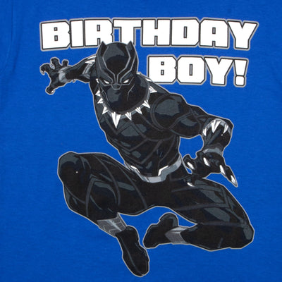 Marvel Spider-Man Avengers Black Panther Miles Morales Birthday Boy T-Shirt - Boys Superhero Short Sleeve Tee for Parties