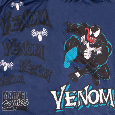 Marvel Comics Spider-Man Web-Slinging All Over Print, Venom Anti-Hero, Spiderman Mens Casual Drawstring Shorts