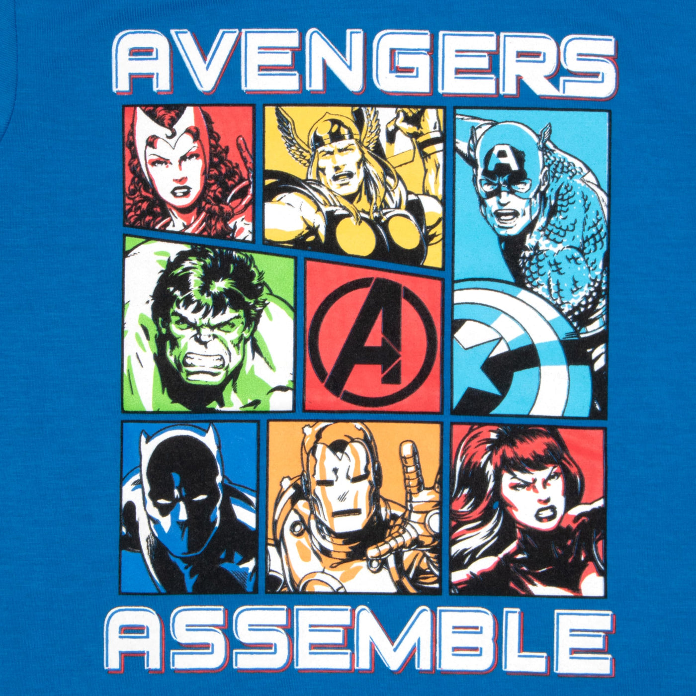 Marvel Avengers Comics Boys 2-Pack Short Sleeve T-Shirt Bundle Set for Kids