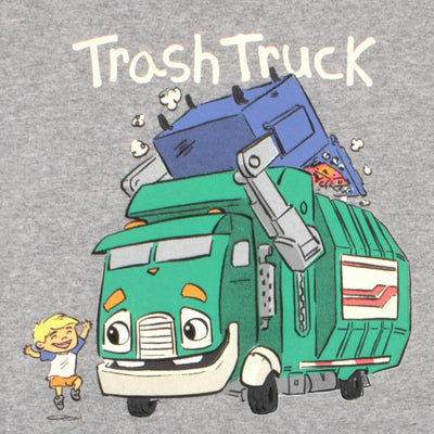 Isaac Morris Limited Trash Truck Characters Boys 2-Pack Short Sleeve T-Shirt Bundle Set for Kids