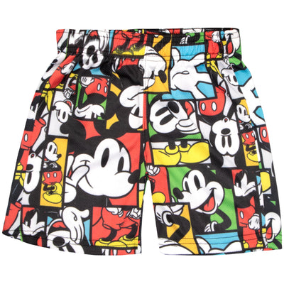 Disney Mickey Mouse Vibes Boys Short Sleeve T-Shirt and Shorts, 2-Piece Outfit Set for Kids and Toddlers