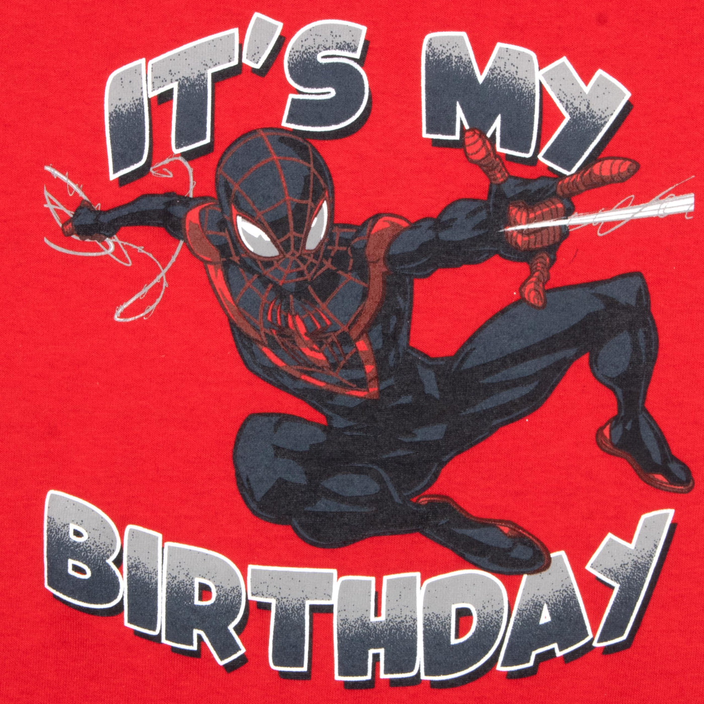 Marvel Spider-Man Avengers Black Panther Miles Morales Birthday Boy T-Shirt - Boys Superhero Short Sleeve Tee for Parties