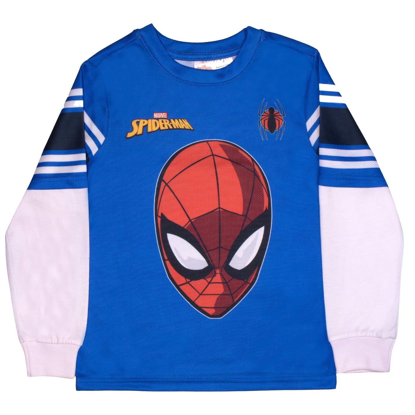 Marvel Spider-Man Boys Long Sleeve Active Mesh T-Shirt 3-Pack, Spiderman 3-Piece Bundle Set