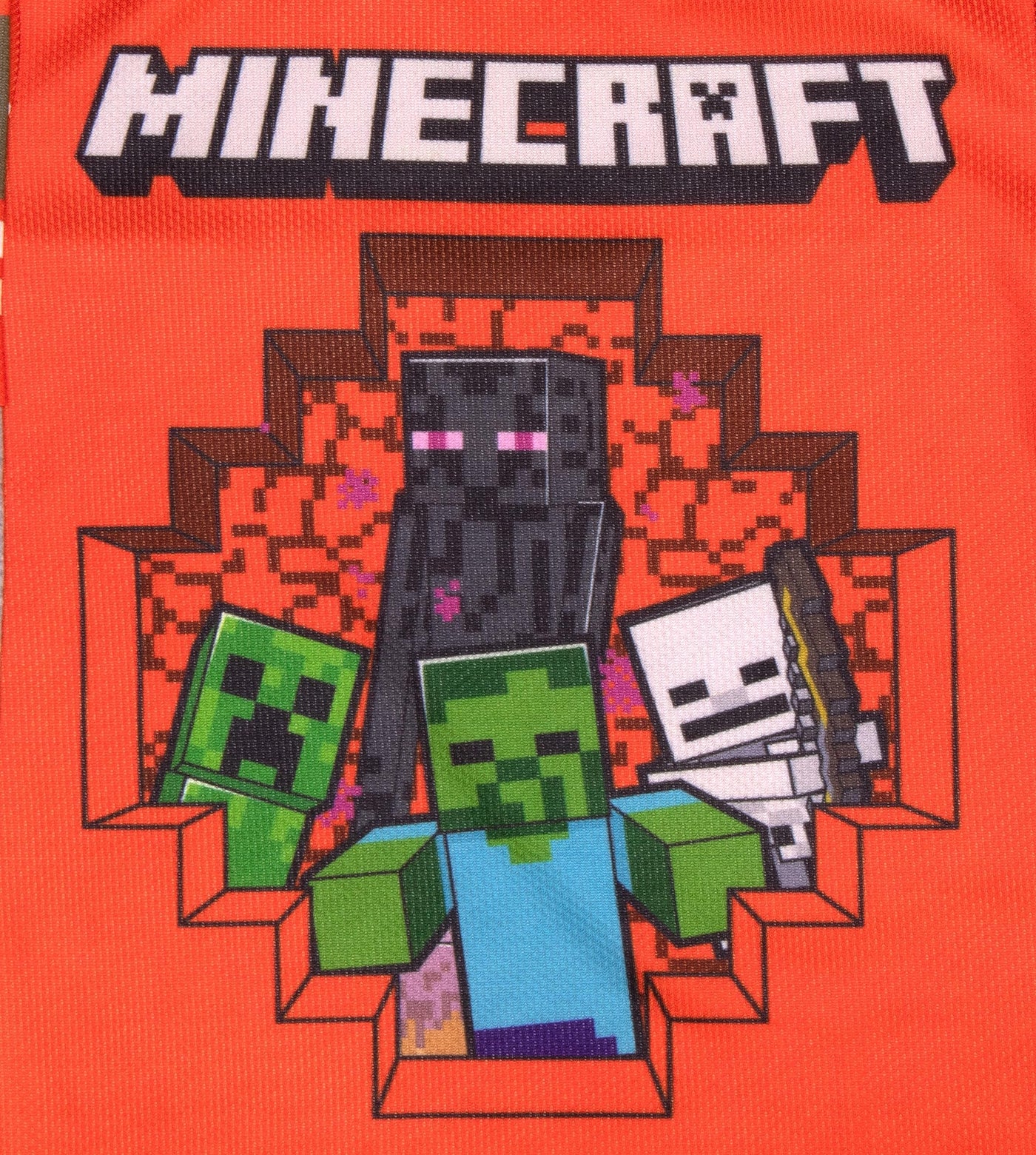 Minecraft Video Game 2-Piece Set, Boys Long Sleeve Active Mesh T-Shirt & Pants 2-Pack Bundle Set