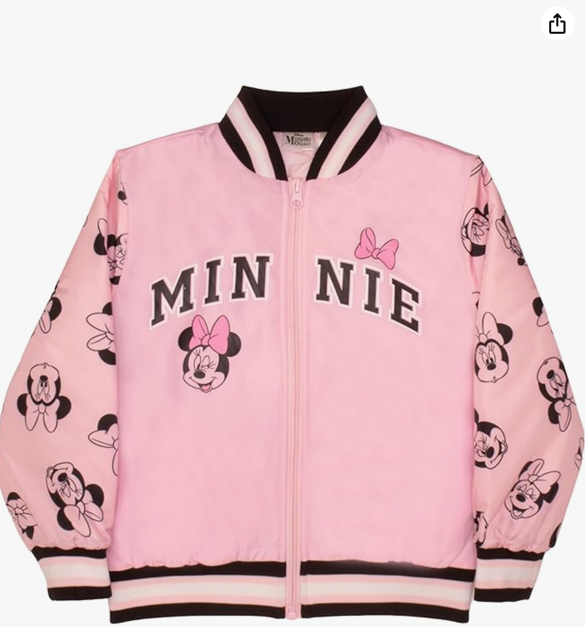 Disney Princess Girls Bomber Jackets, Minnie Mouse, Lilo and Stitch, Little Mermaid and More Bomber Jackets for Girls