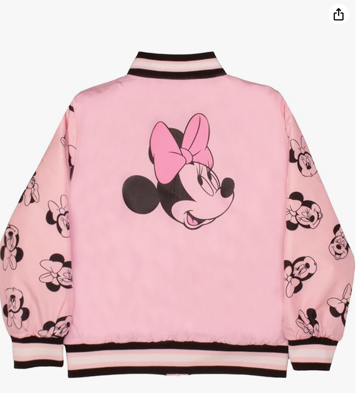 Disney Princess Girls Bomber Jackets, Minnie Mouse, Lilo and Stitch, Little Mermaid and More Bomber Jackets for Girls