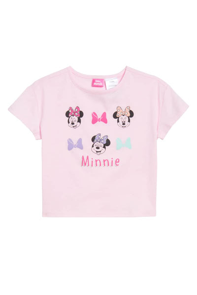 Disney Princess Minnie Mouse  3 Piece Pants Set for Girls, Girls Minnie Mouse Zip-Up Hoodie, T-Shirt, and Pants Set