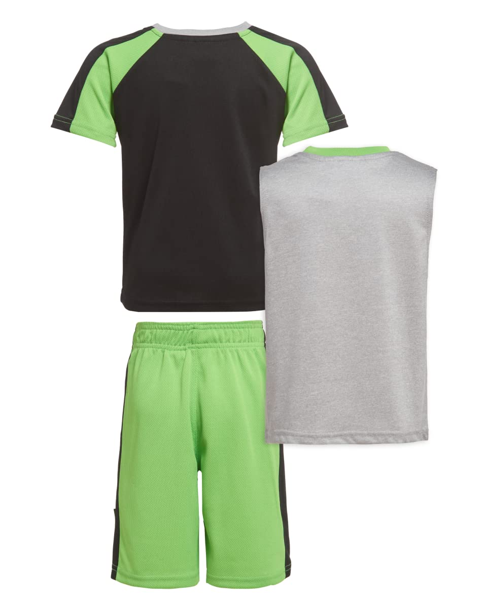 Minecraft Boys Creepers 3 Piece T-Shirt Tank Top Short Set