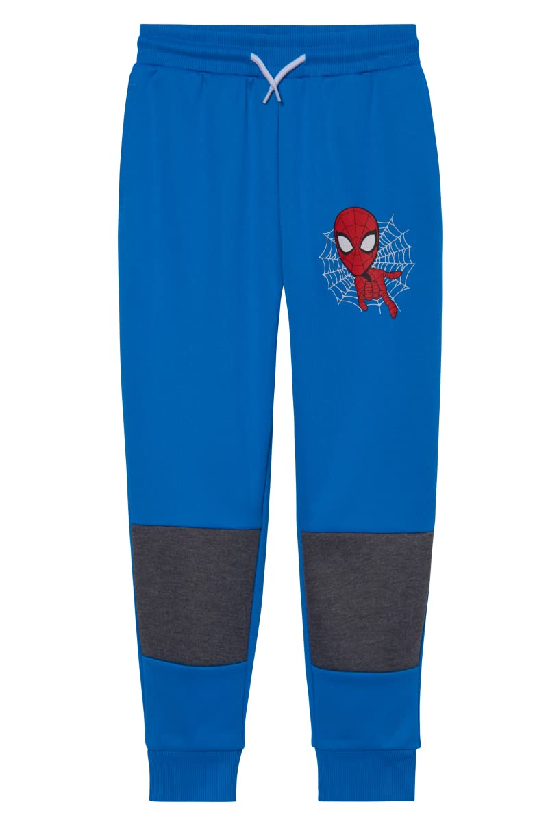 Marvel Spider-Man Boys 3-Piece Fleece Pants Sets, Peter Parker Miles Morales Zip-Up Hoodie, T-Shirt, Pants Sets for Boys