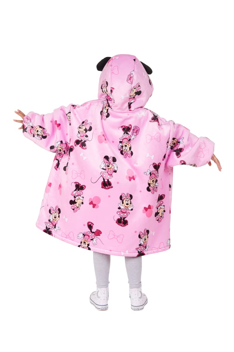 Disney Frozen and Minnie Mouse WAY BIG HOODIE for Girls, Girls Oversized Pullover Hooded Sweatshirt