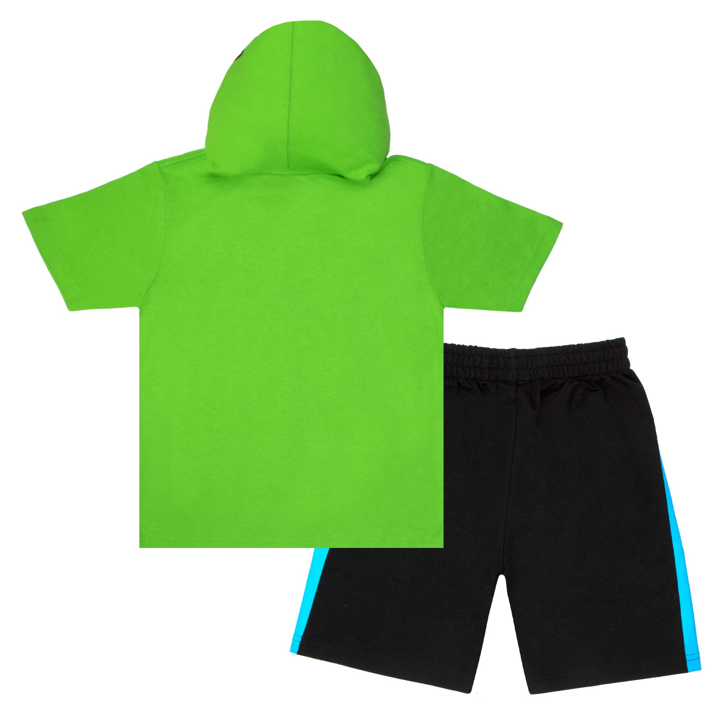 Nickelodeon Teenage Mutant Ninja Turtles Boys Costume 2-Piece Set, TMNT Hoodie Tee & Shorts 2-Pack Bundle Set