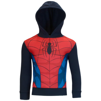 MARVEL Superhero Cosplay Boys Pullover Hoodies, Spider-Man and Avengers Costume Hooded Sweatshirts for Boys