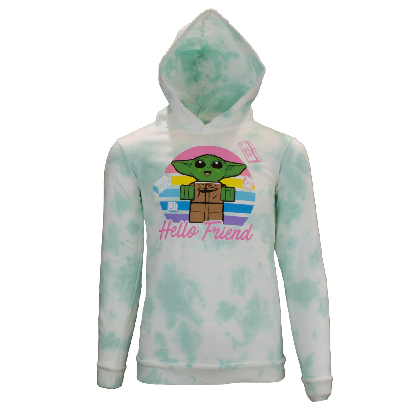 STAR WARS Lego The Mandalorian Baby Yoda The Child Mandalorian Hoodie & T-Shirt Combo 2-Pack Bundle for Girls