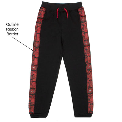 Marvel Spiderman Boys 3 Piece Fleece Pants Set, Spider-Man Zip-Up Hoodie, T-Shirt, and Pants 3-Pack Bundle Set