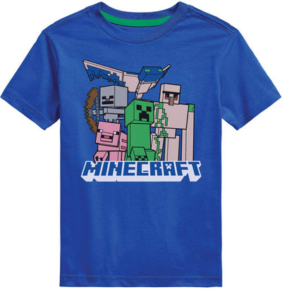 Minecraft Boys Short Sleeve Regular Fit