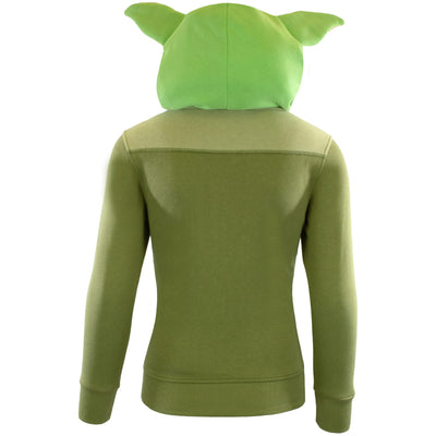 Star Wars The Mandalorian Baby Yoda "The Child" Boys Costume Zip up Hoodie Sweatshirt for Kids