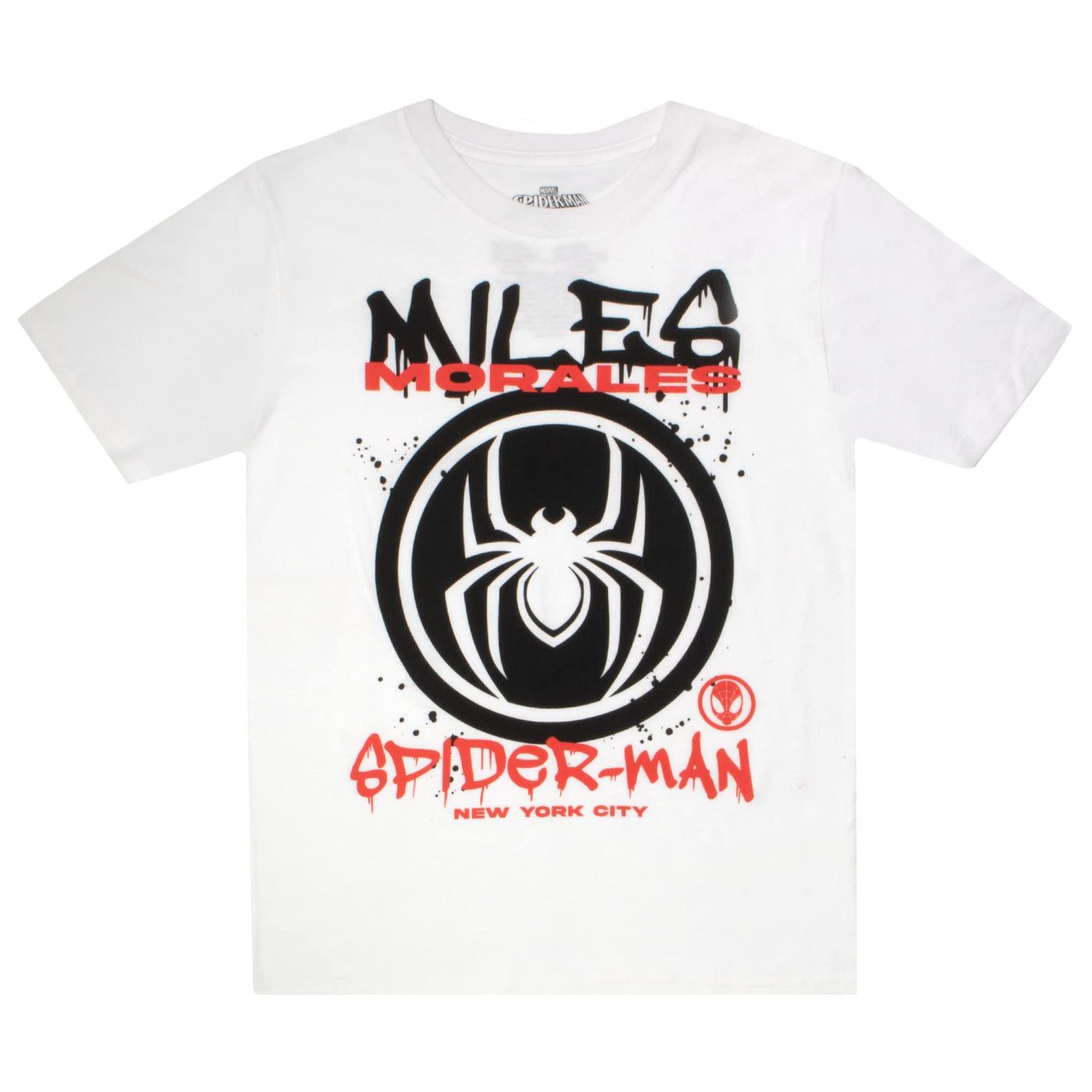 Marvel Spider-Man Spiderverse Avengers Short Sleeve Tee 4-Pack, Miles Morales Spider Gwen Boys 4 Pack T-Shirt Set