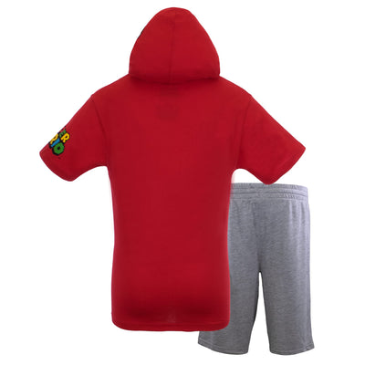 NINTENDO Characters Super Mario Lightweight Costume Short Sleeve Hoodie T-Shirt & Shorts Set