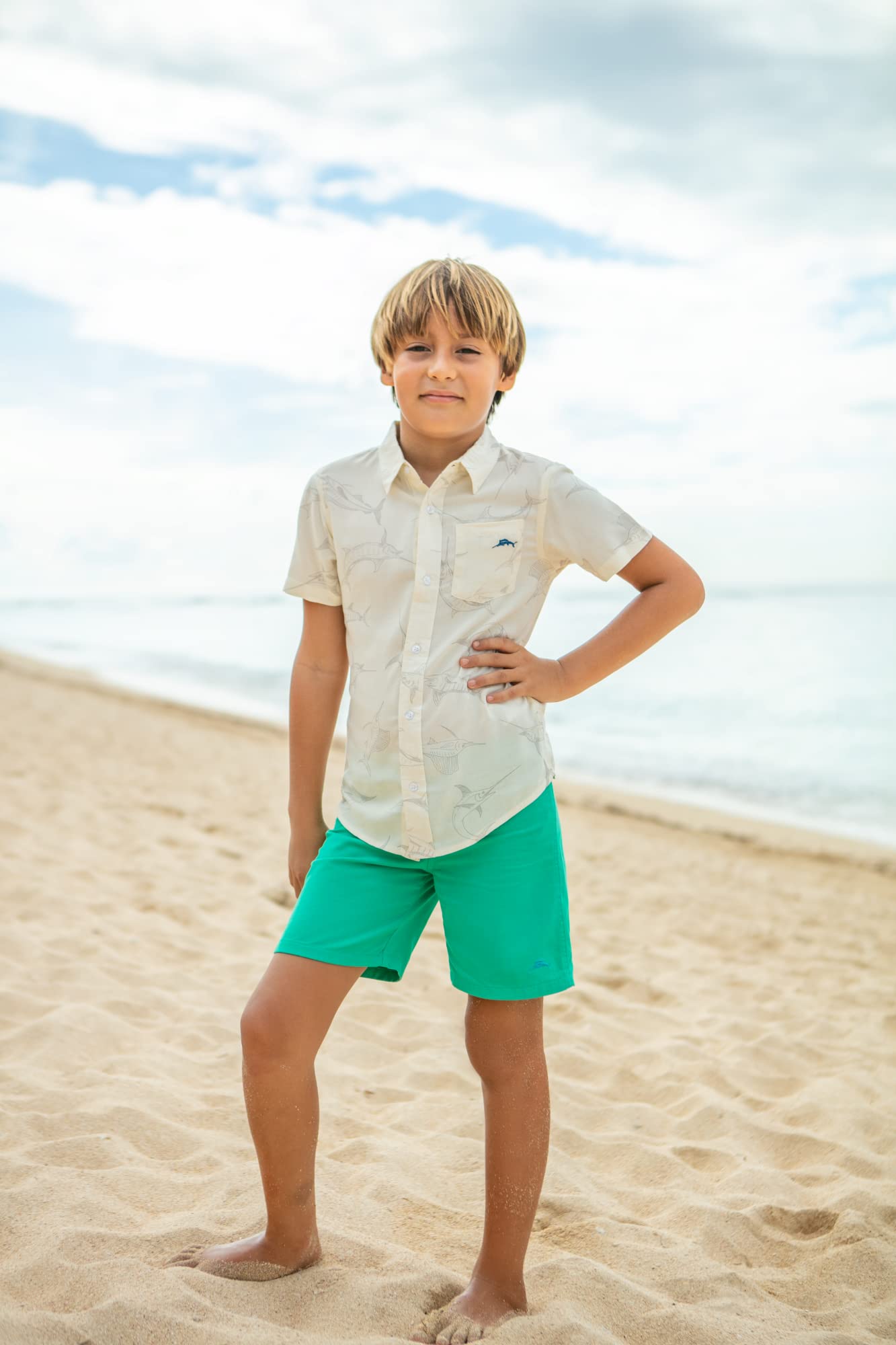 Tommy Bahama Boys Woven Button-Down Shirt, Woven Button Down Shirt for Boys