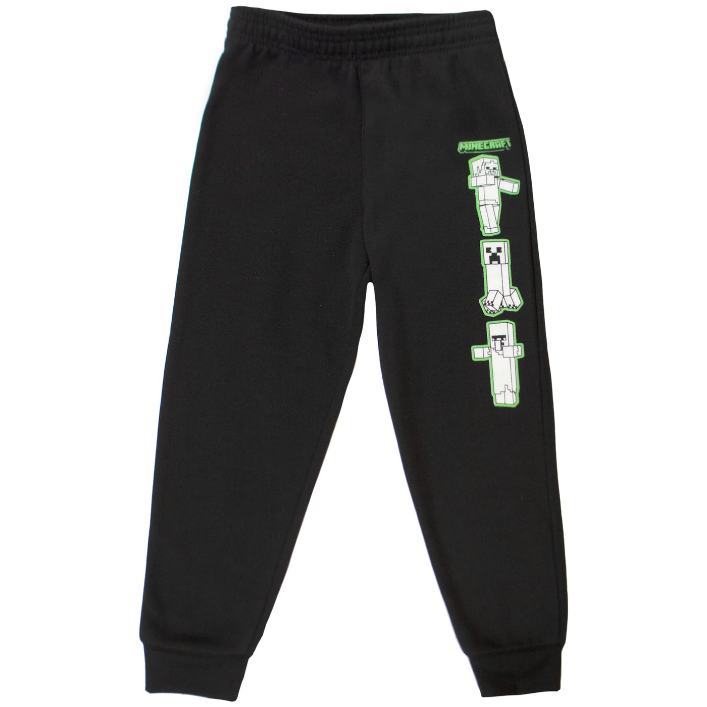 Minecraft Boys 2 Piece Fleece Pants Sets, Minecraft Pullover Hoodie and Jogger Set for Boys