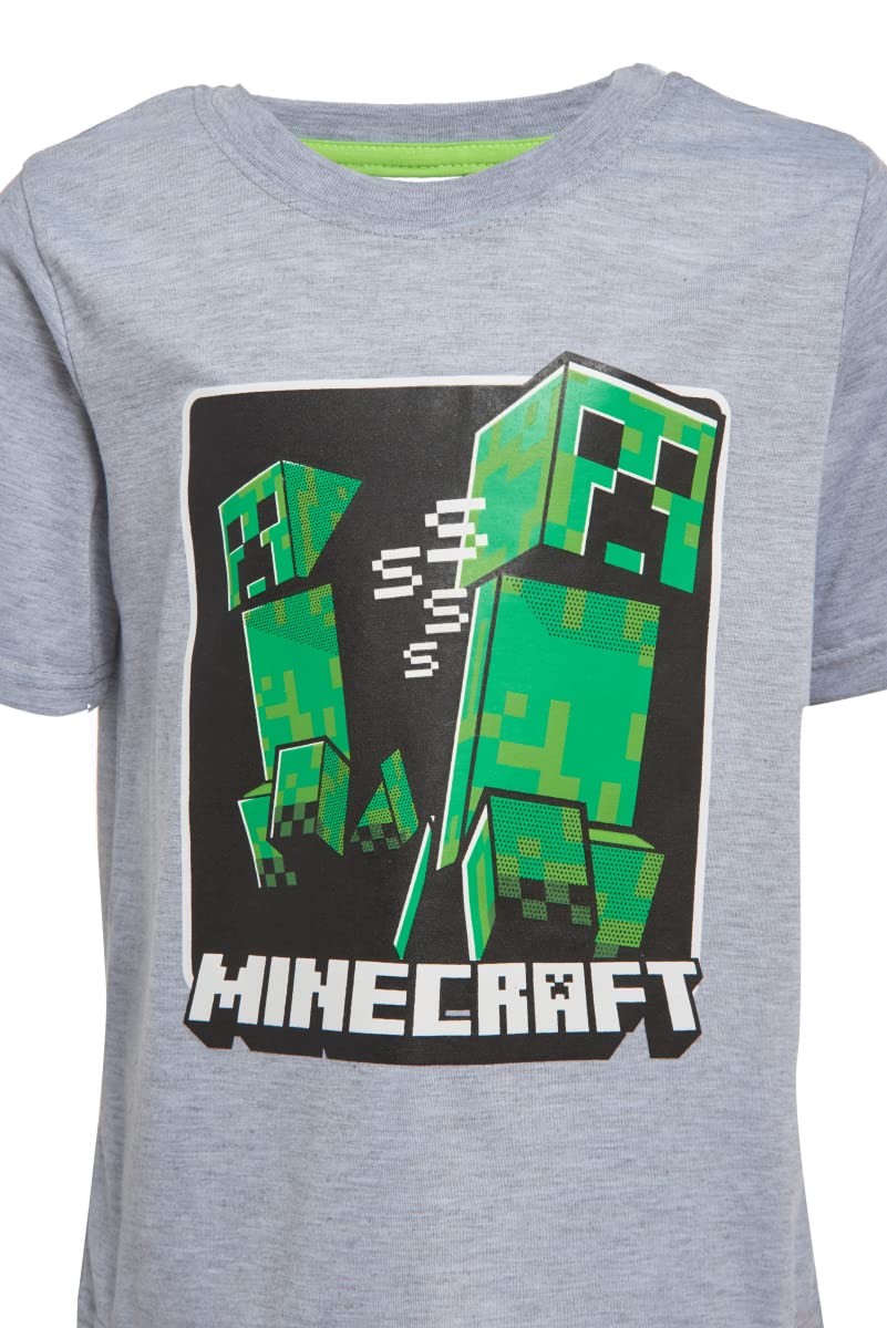 Minecraft Boys Creepers 3 Piece T-Shirt Tank Top Short Set