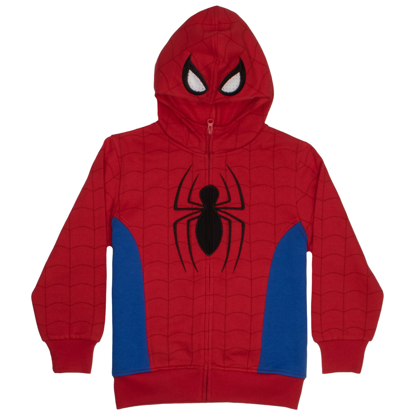 Marvel Superheroes Boys Zip-Up Fashion Hoodie for Kids, Boys Spider-Man Costume and Avengers Hooded Sweatshirt for Kids