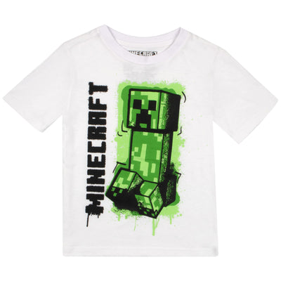 Minecraft Boys T-Shirt 2-Pack, Baseball Shirt and Tee 2-Pack Bundle Set for Boys