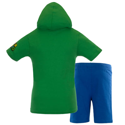 NINTENDO Characters Super Mario Lightweight Costume Short Sleeve Hoodie T-Shirt & Shorts Set