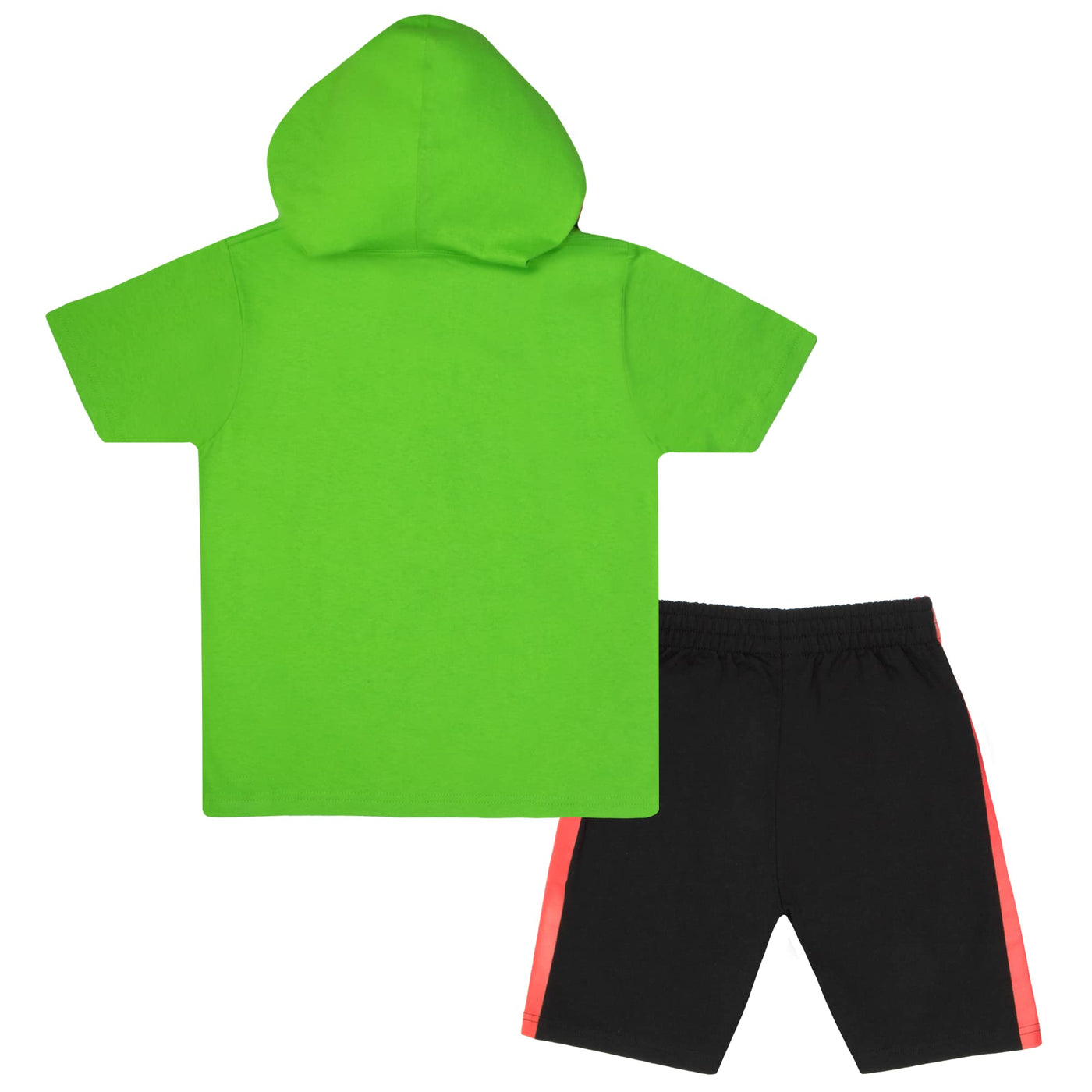 Nickelodeon Teenage Mutant Ninja Turtles Boys Costume 2-Piece Set, TMNT Hoodie Tee & Shorts 2-Pack Bundle Set