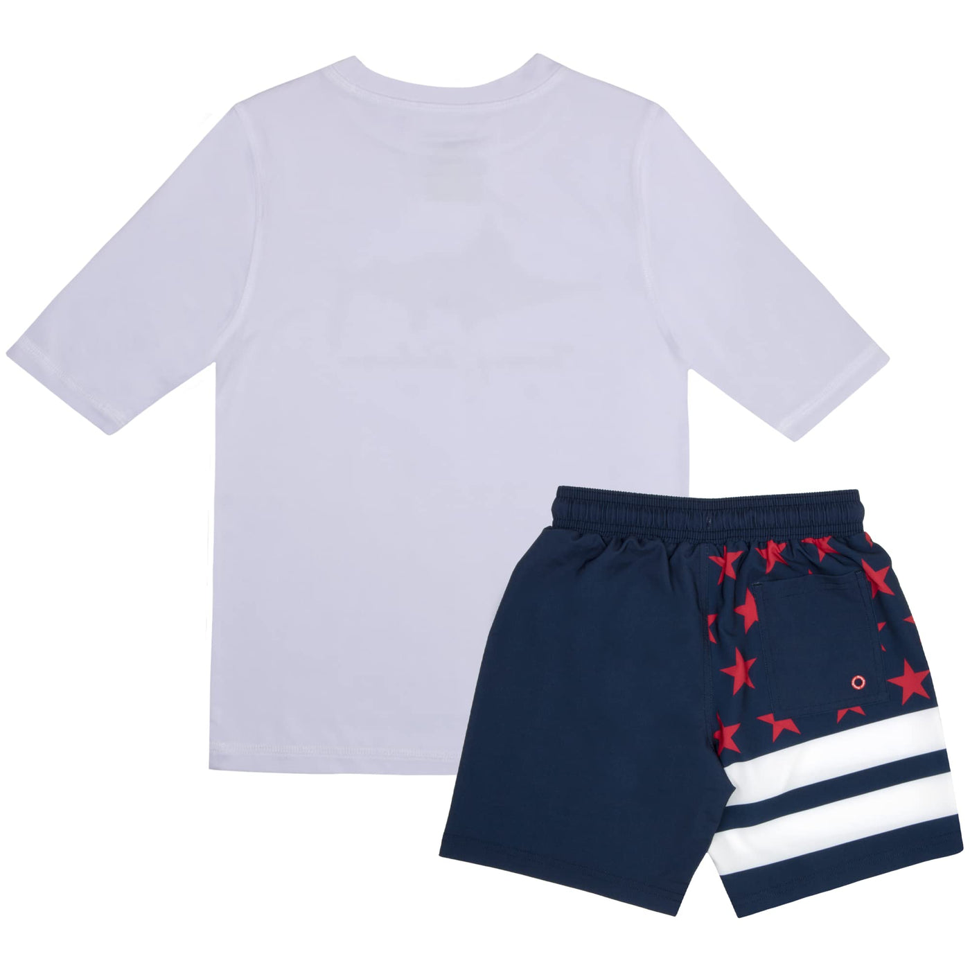 Tommy Bahama 2-Piece Swimsuit Set, Rash Guard & Swim Trunks 2-Pack Bundle Set for Boys and Toddlers