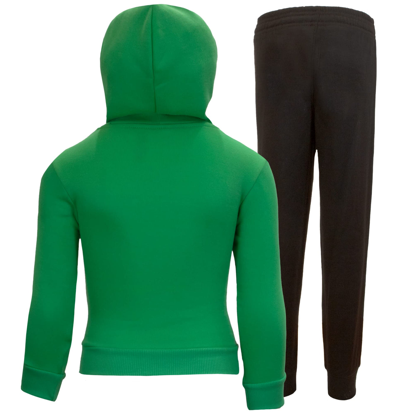 Minecraft Boys 2 Piece Fleece Pants Sets, Pullover Hoodie and Jogger Set for Boys