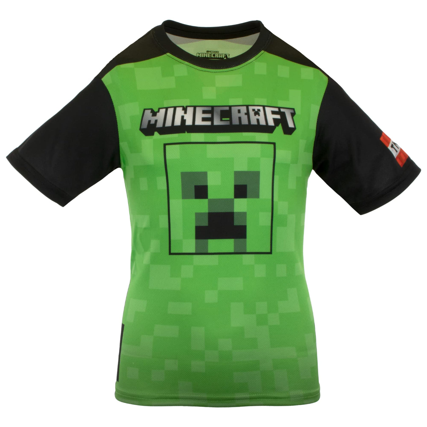 Minecraft Creeper Boys Athletic Gamer Top Graphic Tee Shirt 2 Pack