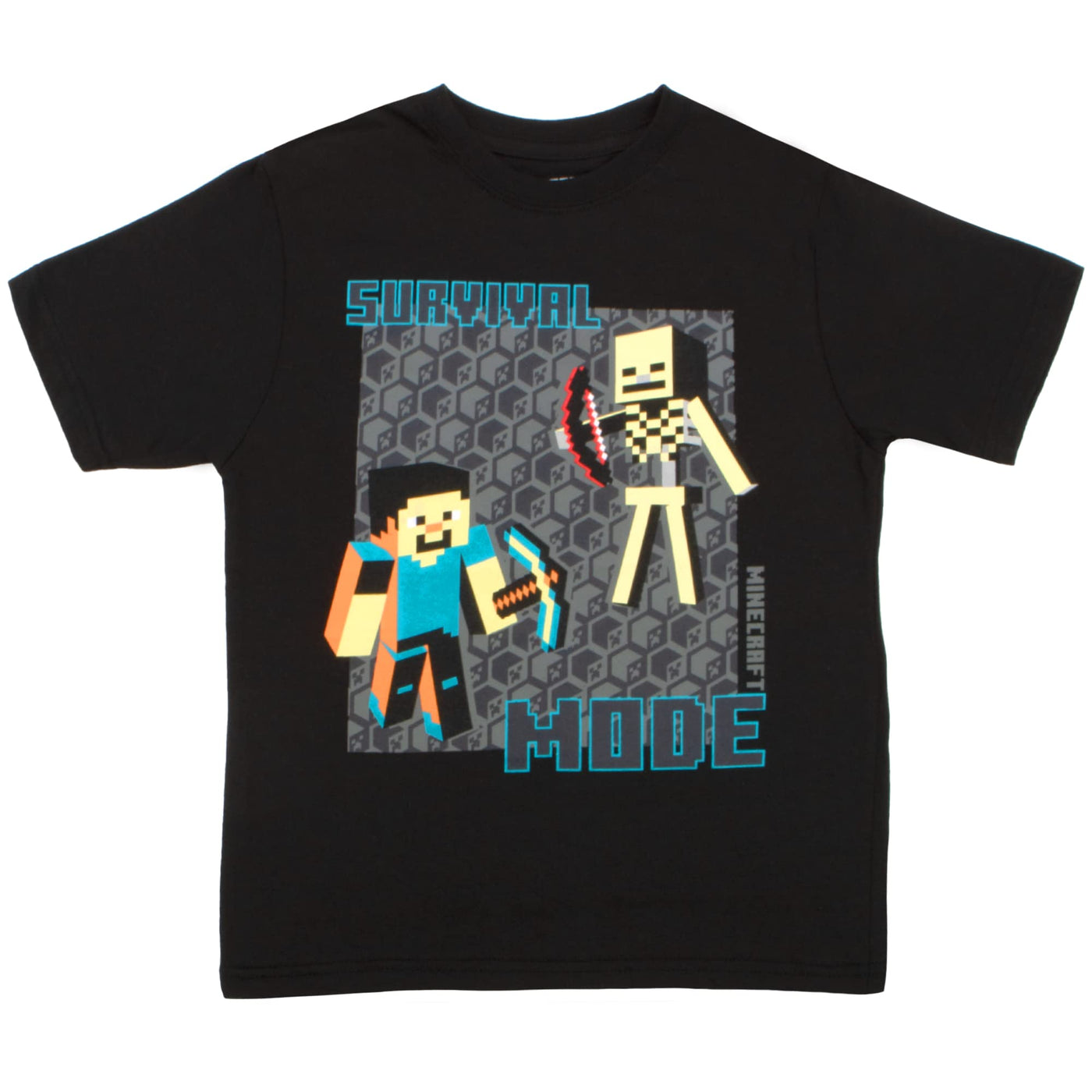 Minecraft Boys Short Sleeve Regular Fit