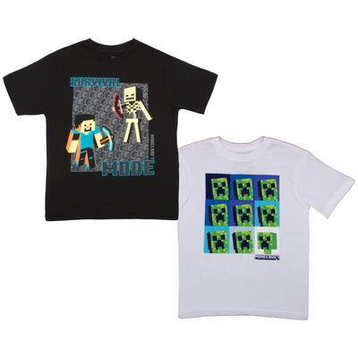 Minecraft Boys Short Sleeve Regular Fit