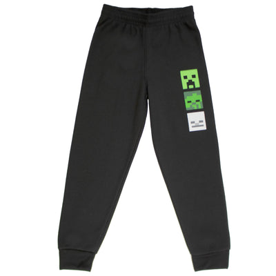 Minecraft Boys 2 Piece Fleece Pants Sets, Minecraft Pullover Hoodie and Jogger Set for Boys